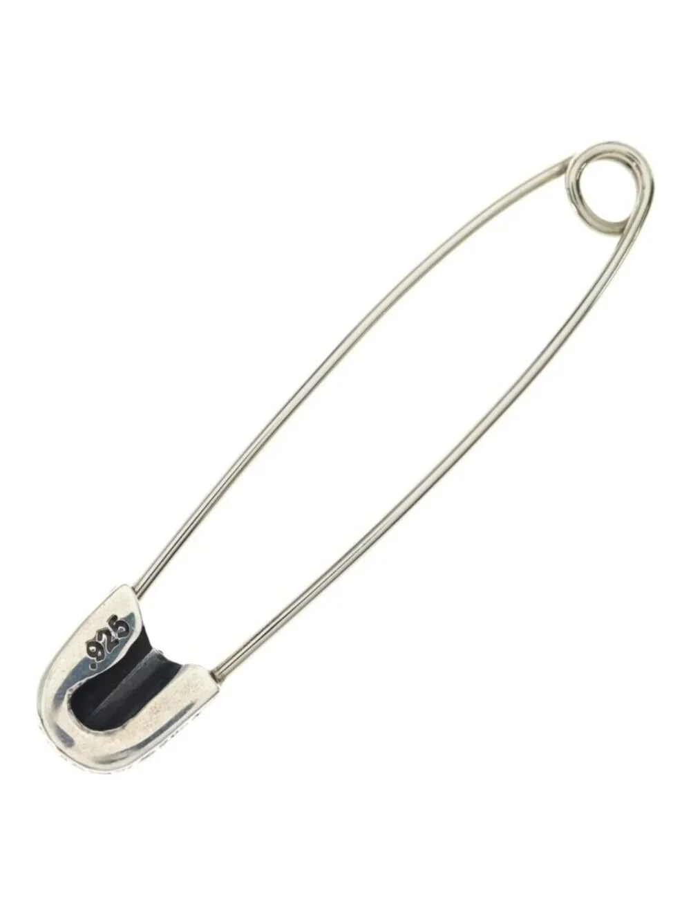 Chrome Hearts Safetypin LG Safety Pin Large Silver Necklace